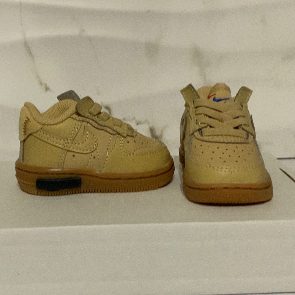 Nike Force 1 Fontanka Baby Shoes, NEW, Size 2C, Color: Beige/Coconut Milk